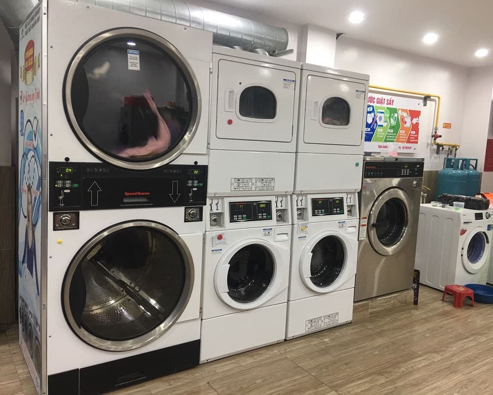 máy giặt công nghiệp cho khách sạn