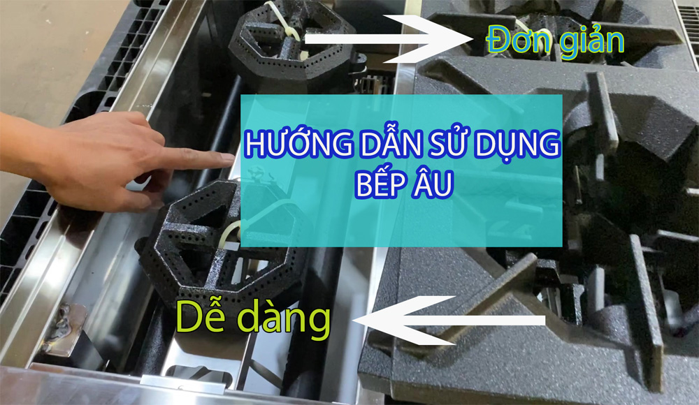 Hướng dẫn sử dụng bếp âu 4 họng dùng gas Berjaya OB4-17 đơn giản nhất