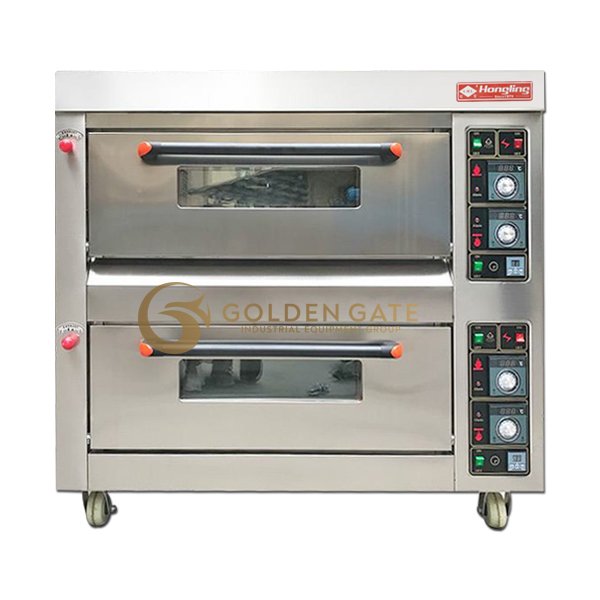 Lò nướng 2 tầng 4 khay dùng gas Hongling HLY-204