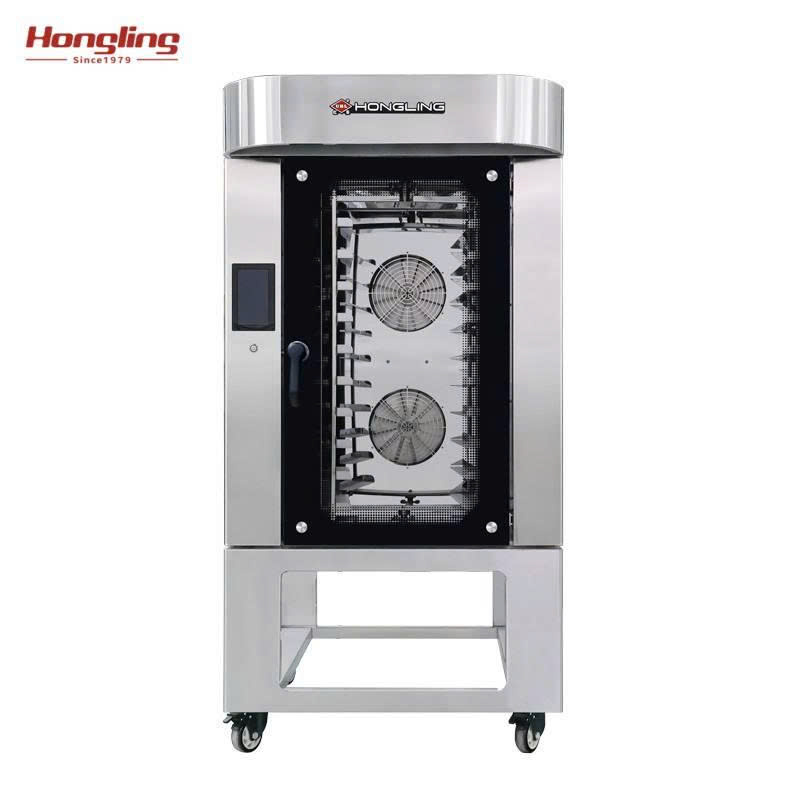 Lò nướng bánh xoay 10 khay dùng điện Hongling RTO-10D-S