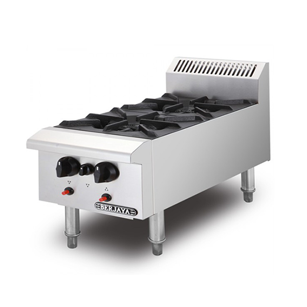 Bếp âu 2 họng dùng gas Berjaya OB2-17