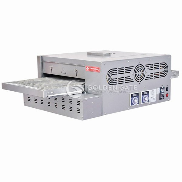 Lò nướng pizza băng chuyền dùng gas Hongling PZG18