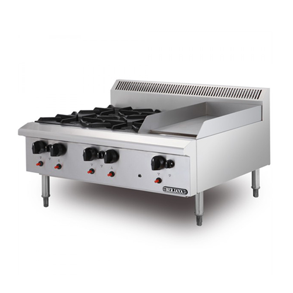 Bếp âu 4 họng có chiên phẳng Berjaya OB4GG1B-17