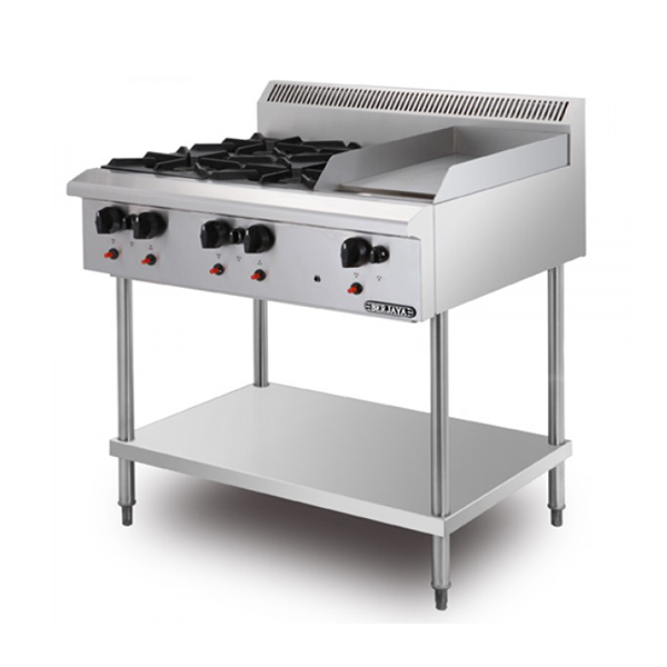 Bếp âu 4 họng có chiên phẳng Berjaya OB4GG1BFS-17