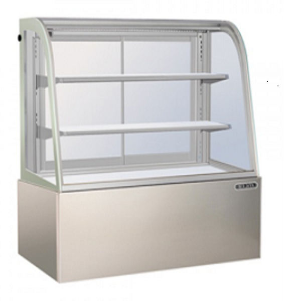 Tủ bánh kem Berjaya 3 tầng kính cong 2m4 model CCS-24SS-2