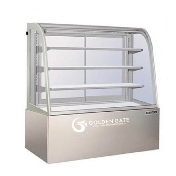 Tủ bánh kem Berjaya 4 tầng kính cong 1m5 model CCS-15SS-3