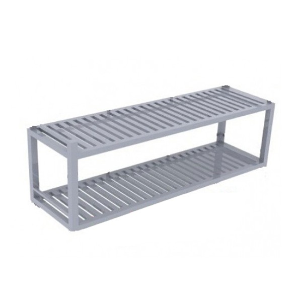 Giá nan inox 2 tầng treo tường