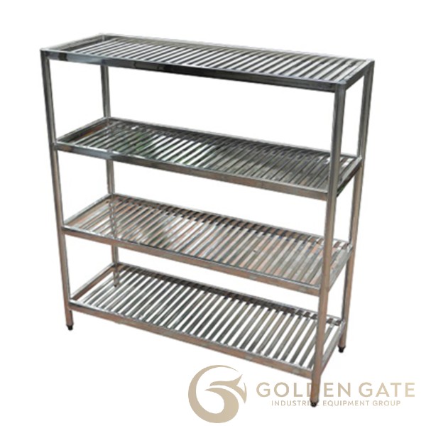 Kệ giá nan inox 4 tầng