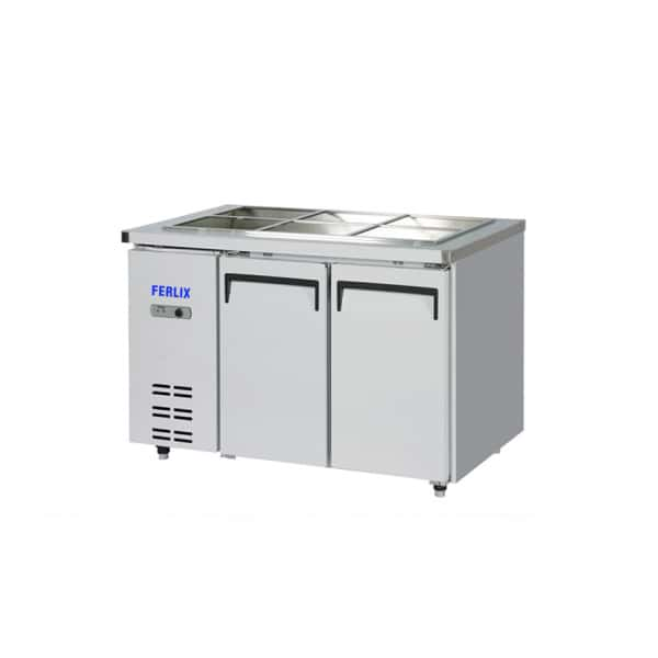 Bàn mát salad 2 cánh inox Ferlix FL-2DS4