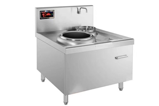 Bếp từ đơn công nghiệp mặt kính lõm có bầu nước