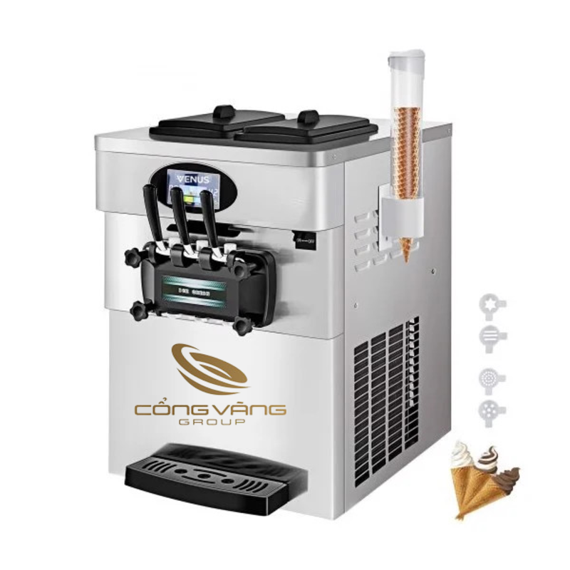 Máy làm kem tươi 3 vòi để bàn VSC328S
