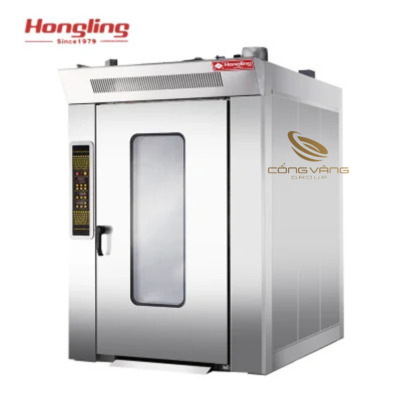 Lò nướng bánh mỳ xoay 12 khay dùng gas