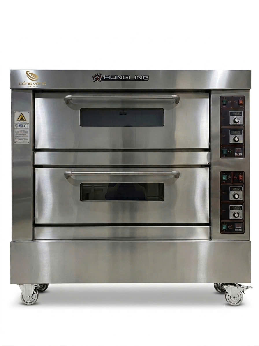 Lò nướng 2 tầng 4 khay dùng điện Hongling XYF-2KA-N